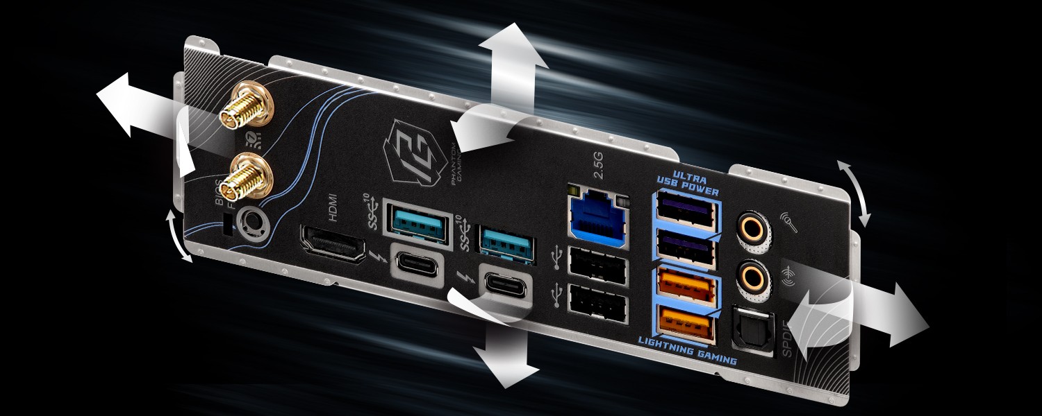 Flexible Integrated I/O Shield